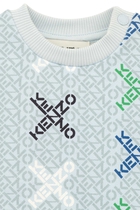 'X' Logo Print Cotton Sweatshirt