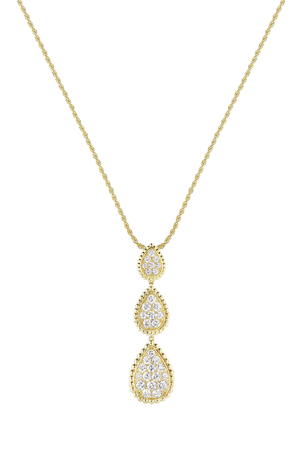 Serpent Bohème Pendant Necklace, 18K Yellow Gold & Diamond