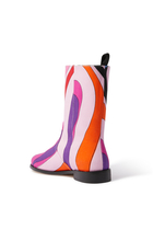 Kids Marmo Print Boots