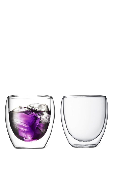 Pavina Double Wall Glass, Set Of Two
