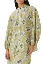 Sofia Long Sleeve Silk Shirt