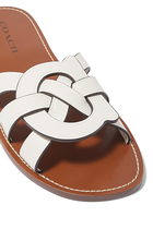 Issa Leather Flat Sandals