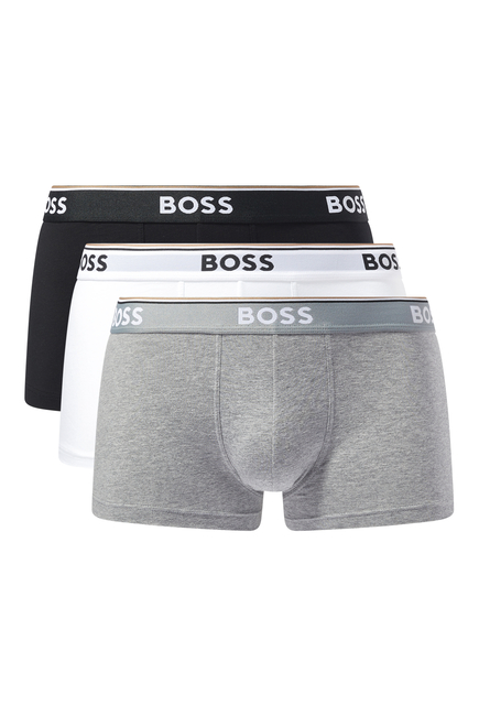 Logo Cotton Trunks, Set of 3