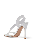 Metropolis 105 Plexi Asymmetrical Sandals