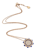 Tip-Top Statement Necklace, 18k Pink Gold, Lapis Lazuli & Diamonds