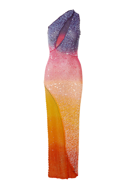 Candice Sequin Crochet Dress