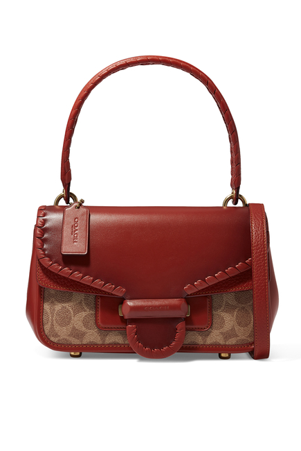 Cody Shoulder Bag in Signature Jacquard & Leather