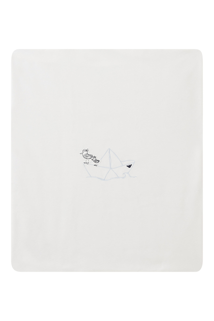 Kids Embroidered Sailor Front Blanket