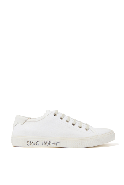 Saint Laurent Malibu Sneakers in Canvas & Leather