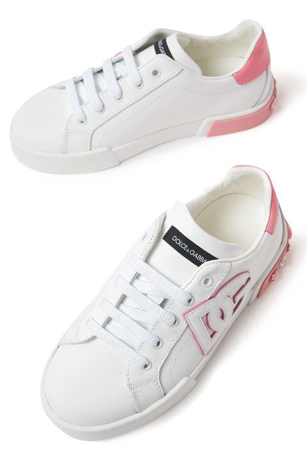 Kids Calfskin Portofino Sneakers