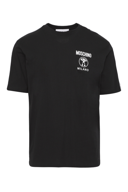 Moschino Logo Tape Crewneck T-Shirt