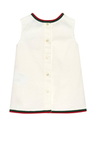 Cotton Dress With Strawberry Patch