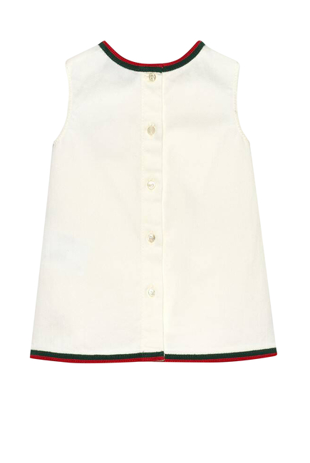 Cotton Dress With Strawberry Patch