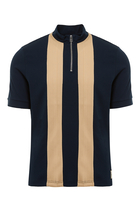 Morley Panelled SS Zip Polo