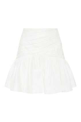 Carrie Ruched Mini Skirt