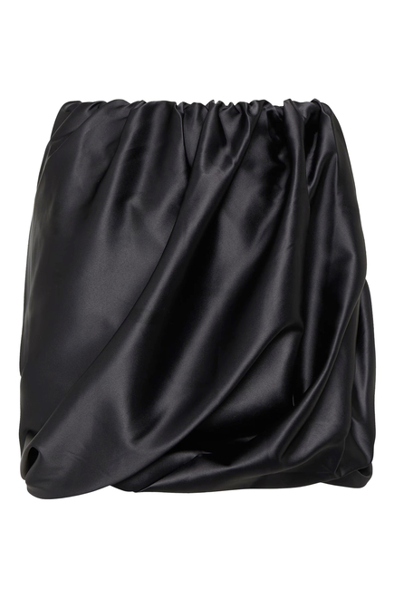 Double Satin Mini Skirt