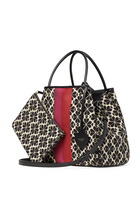 Flower Jacquard Everything Stripe Tote