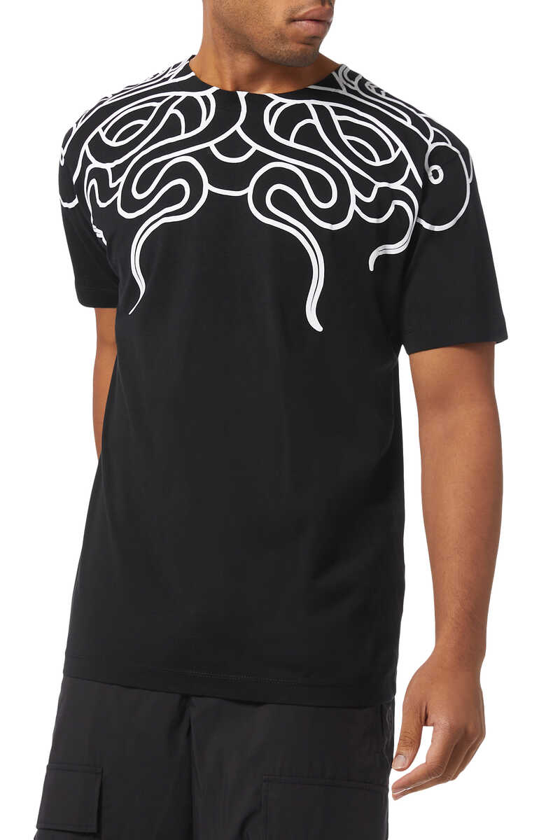 Buy Marcelo Burlon Snake Print Cotton T-Shirt﻿ - Mens for AED 525.00 Amber  Private Sale Hidden 40 | Bloomingdale's UAE