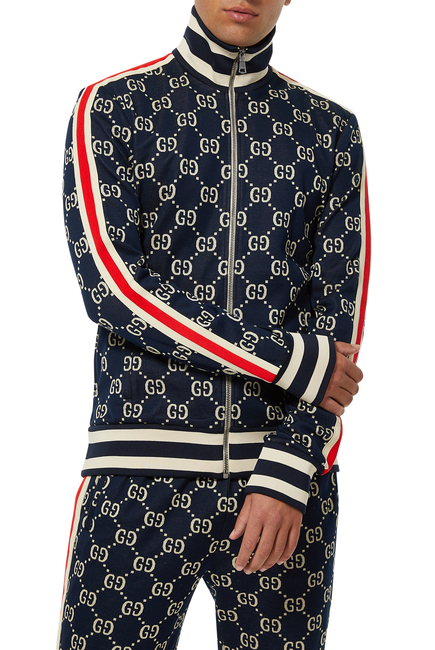 Buy Gucci Logo Print Track Jacket for Mens | Bloomingdale's UAE