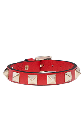 Valentino Garavani Rockstud Small Leather Bracelet