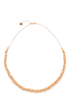 Shibuya Necklace, 18k Pink Gold & Diamonds
