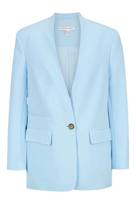 Irena Collarless Oversized Blazer