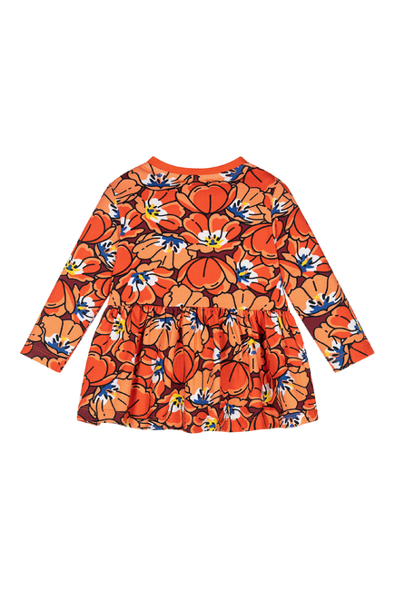 Kids Floral-Print Long-Sleeved Top