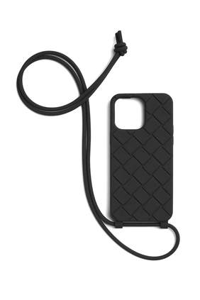 Bottega Veneta® Iphone 13 Pro Case With Airpods Holder in Black