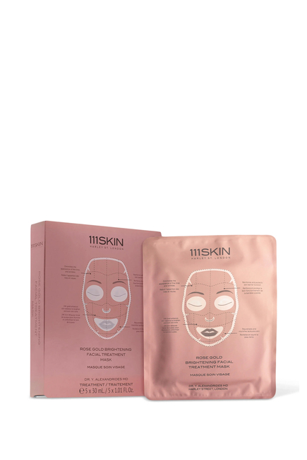 111Skin Rose Gold Facial Masks, Pack of 5
