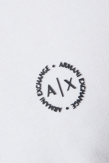 Buy Armani Exchange Circle Logo Stretch Cotton Polo Shirt for Mens |  Bloomingdale's UAE