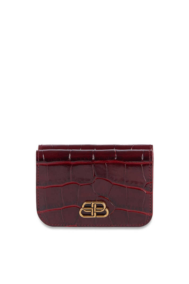 Buy Balenciaga Bb Croc Embossed Mini Wallet Womens For Aed 1490 00 Technology Bloomingdale S Uae