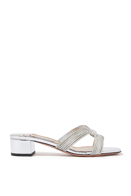 Film 35 Metallic Leather Mules