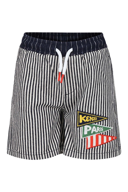 Kids Logo Cotton Shorts