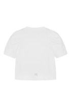 Kids Logo-Print T-Shirt with Puffy Sleeves