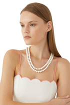 Dolce Necklace, 24k Yellow Gold-Plated Brass & Pearls