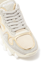 B-East Leather & Mesh Sneakers