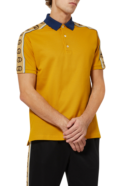 Buy Gucci Interlocking G Stripe Polo Shirt for Mens | Bloomingdale's UAE