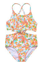 Kids Hawaiian Cut-Out Swimsuit