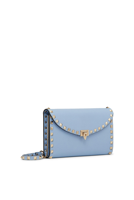 Rockstud Envelope Pouch With Strap