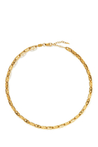 Mariner Chain Choker, 18k Gold-Plated Brass