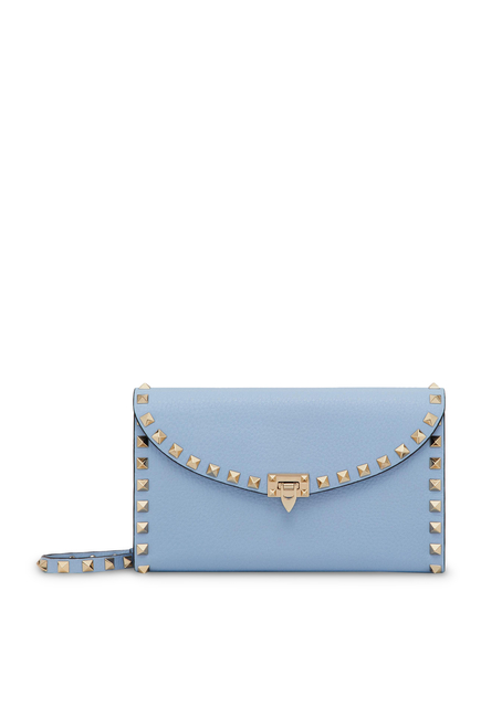 Rockstud Envelope Pouch With Strap