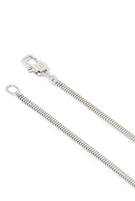 Double Wrap Snake Chain Bracelet, Sterling Silver