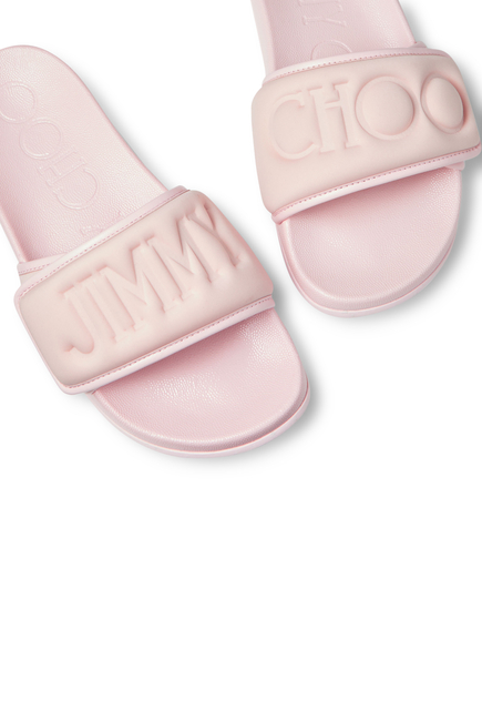 Fitz Puffed Logo Lycra Slides