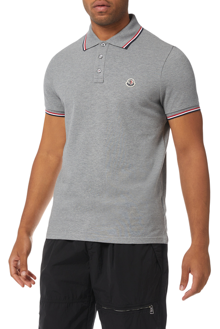 Moncler Maglia Cotton Pique Polo Shirt