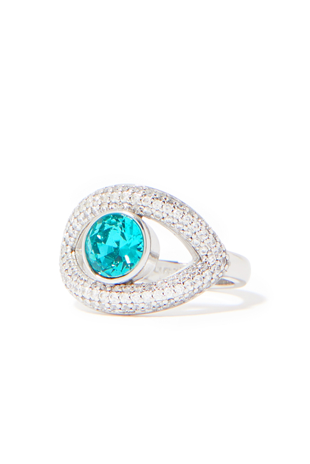 Pave Eye Ring