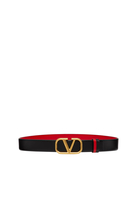  VLogo Reversible Leather Belt