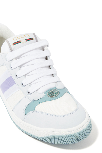 Screener GG Canvas & Leather Sneakers