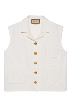 GG Cotton Jersey Gilet