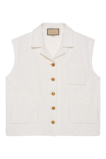 GG Cotton Jersey Gilet