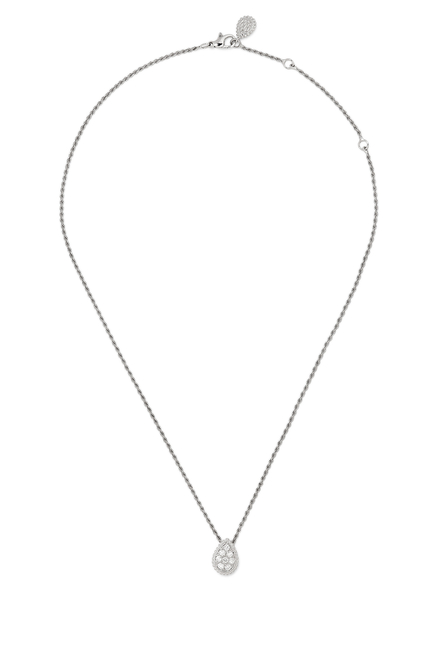Serpent Bohème S Motif Pendant, Paved with Diamonds